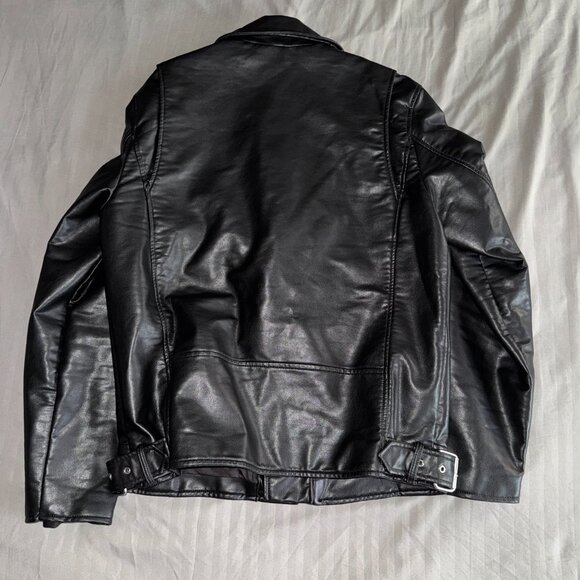 ZARA - Faux Leather Biker Jacket - Picture 2 of 8